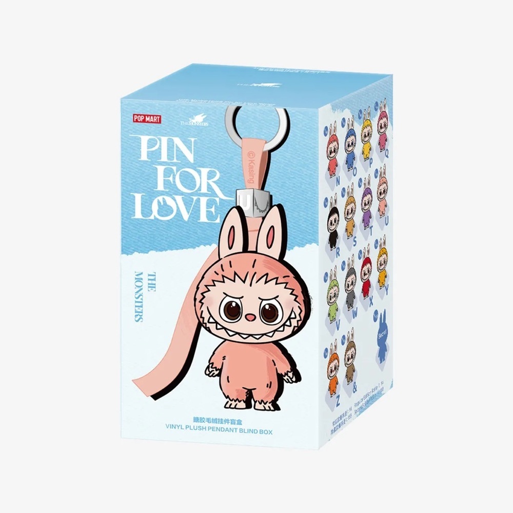 POP MART | The Monsters Labubu Pin for Love Series - Blind Box (N-Z) (1 Pc)